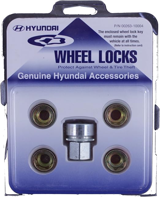 Genuine Hyundai Accessories 0026310004 Wheel Lock for Hyundai Genesis and Hyundai Elantra