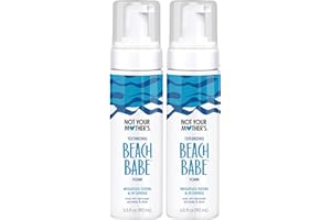 Not Your Mother's Beach Babe Texturizing Foam (2-Pack) - 6.5 fl oz Each - Crunch-Free Texture and Touchable Waves with UV Defense - Conditions & Hydrates for All Hair Types