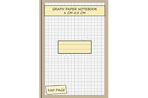 1 cm 1/2 cm Graph Paper Notebook: 1 cm Thick Line 0.5 cm Thin Line 2 x 2 Squares Grid Paper For Math And Science : Compositio