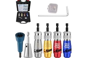 NENYLEI Blendixy - Wiringpro™ Wire Stripping Tool & Wire Twisting Connector, Wiring Pro Wire Stripper, Electrician Drill Wire Stripper and Twister, Electrical Wire Twister Tool for Drill Set (4 Piece Set)