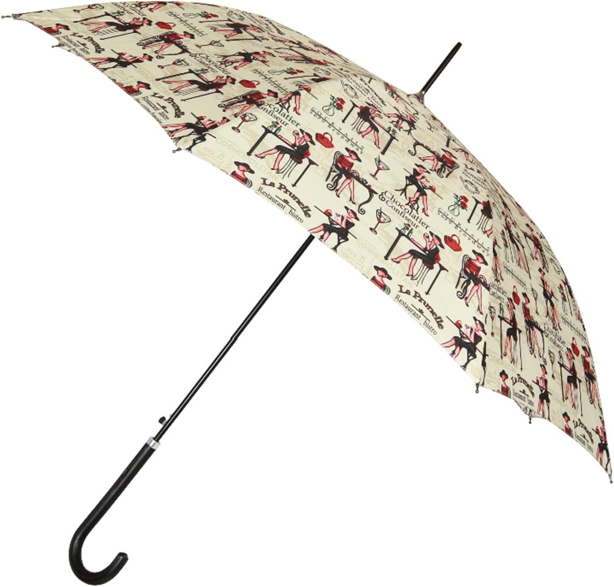 Automatic Stick Windproof Umbrella for Women Sun Parasol Designs (Rendezvous, UM-ST-RDV)
