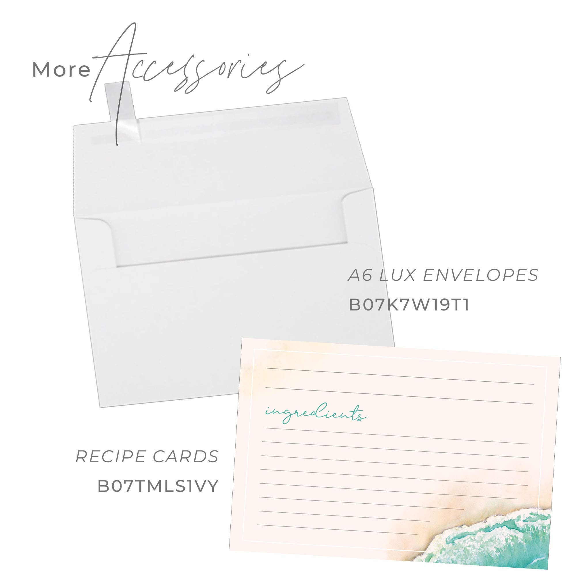 Dashleigh Beach Note Cards, A6, 4 x 6 inches, The Gift Collection, Set of 48