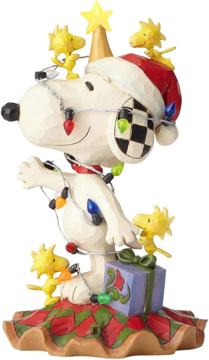 Jim Shore Peanuts Hallmark Exclusive Decked Out For The Holidays