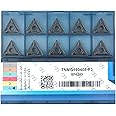 CDBP CNC Carbide Inserts TNMG332 / TNMG160408-MD for Metal Lathe Cutting Steel, Semi-Finishing chipbreaker for Turning Cutter, 10 PCS.