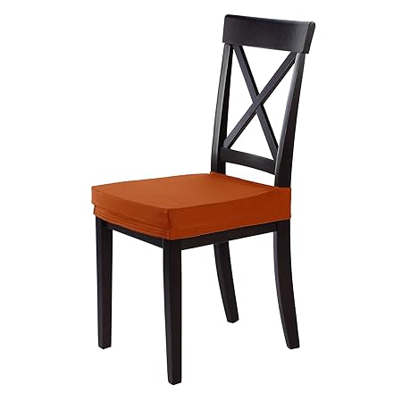 SCHEFFLER-Home Marie Wasserabweisende Sitz-Hussen 2 Stück, Stretch-Stoff Stuhl-Sitz-Bezug, Fleckschutz, bi-elastische Schutz-