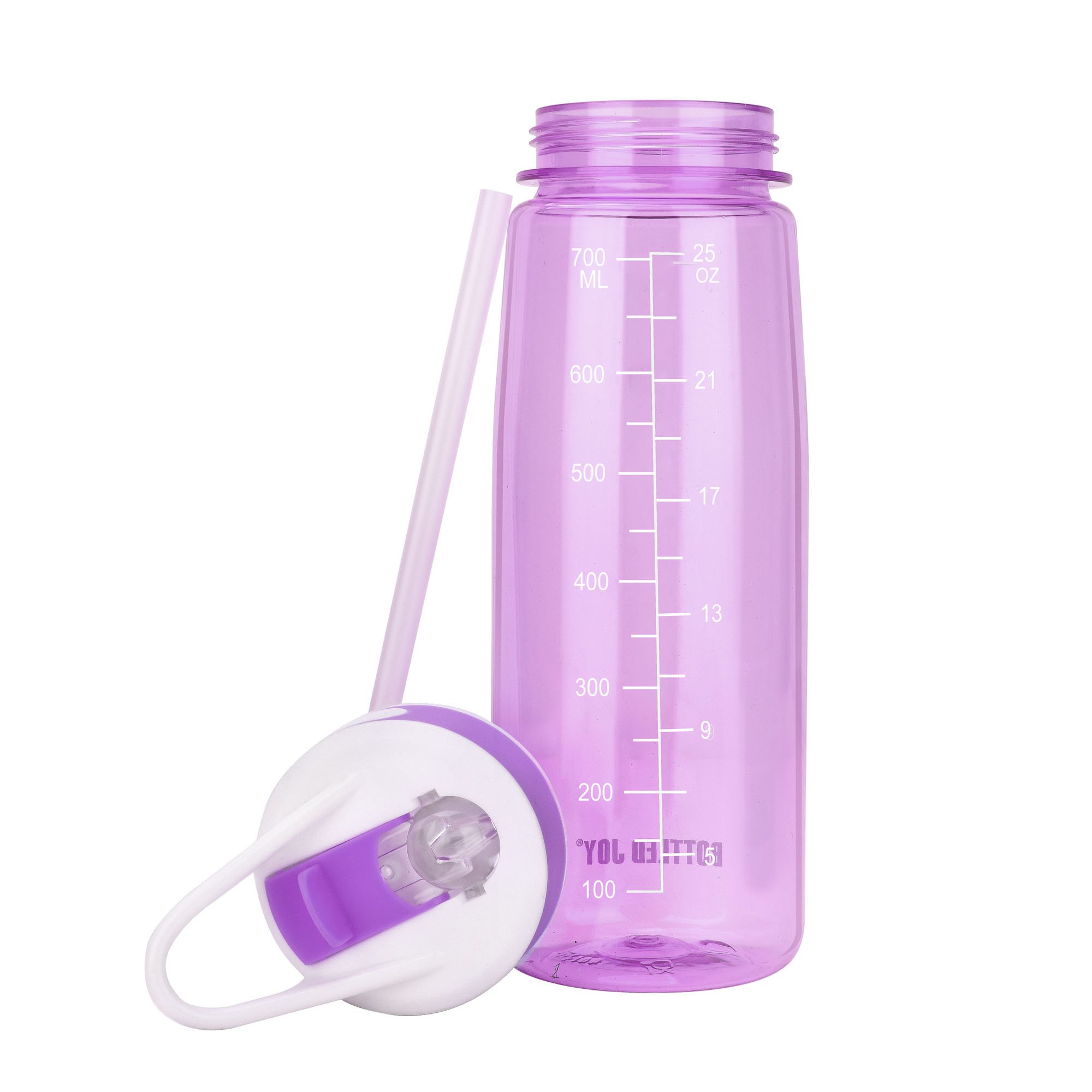 Sports Water Bottle Tritan Water Bottles Spill Proof BPA-Free for Sport Outdoor Travel Camping Picnic 800ml - Purple
