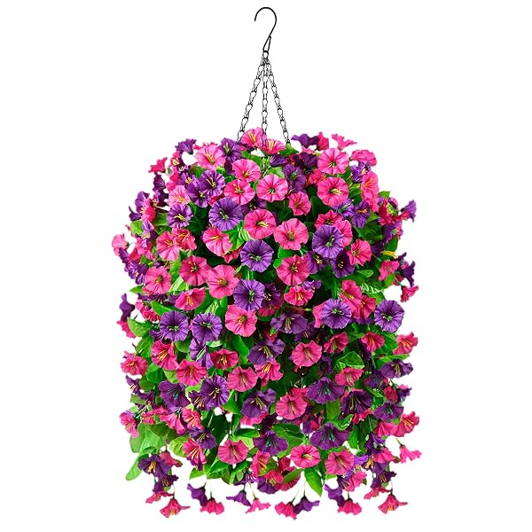 INQCMY ARTIFICIAL FLOWERS FOR OUTDOOR SPRING SUMMER DECORATION...