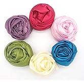 kizihaus Play Scarves for Kids – 34" 6 Pack Play Silks with Glossy & Matte Texture – Colorful for Toddlers, Montessori Toy for Sensory Play, Pretend Play & Movement