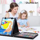 Shuttle Art 335-Piece Kids Art Set with Pencils, Crayons, Paints & Books view 7