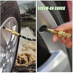 GODESON Air Chuck, Screw on Tire Inflator Nozzle