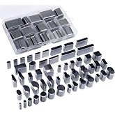 Yizzvb 52 Shape Style Leather Hole Punch, Leather Cutting Dies Tool | Multiple Shapes Leather Cutting Dies, Belts Hollow Punch Cutter Tool, Punch Tool Set Hole Punch Cutter for Handmade DIY Craft