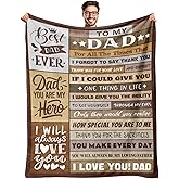 Gifts for Dad from Daughter Son - Birthday Gifts for Dad - Christmas Blanket Gift for Dads - Best Dads Ever Gift - Cool Dad's Birthday Present - Funny Present for Father - Throw Blanket 50" x 60"