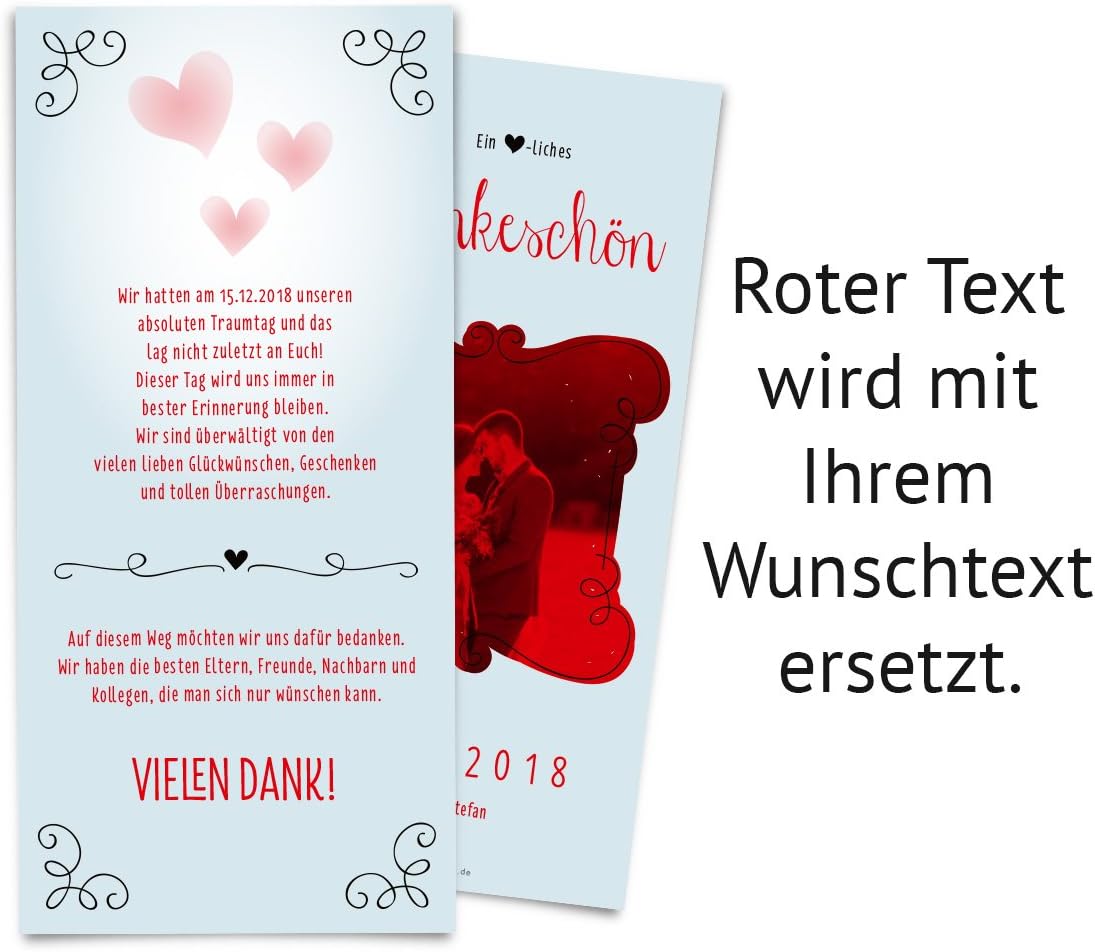 30 X Hochzeit Dankeskarten Danksagung Danksagungskarten Danke Hochzeitsdanksagung Kussendes Paar Amazon De Burobedarf Schreibwaren
