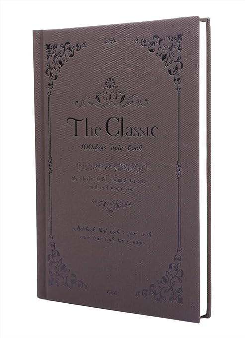 Amazon Tomtask アンティーク ノート 日記 本 洋書 ハードカバー おしゃれ A5 サイズ 収納カバー付き ダークブラウン 日記帳 文房具 オフィス用品