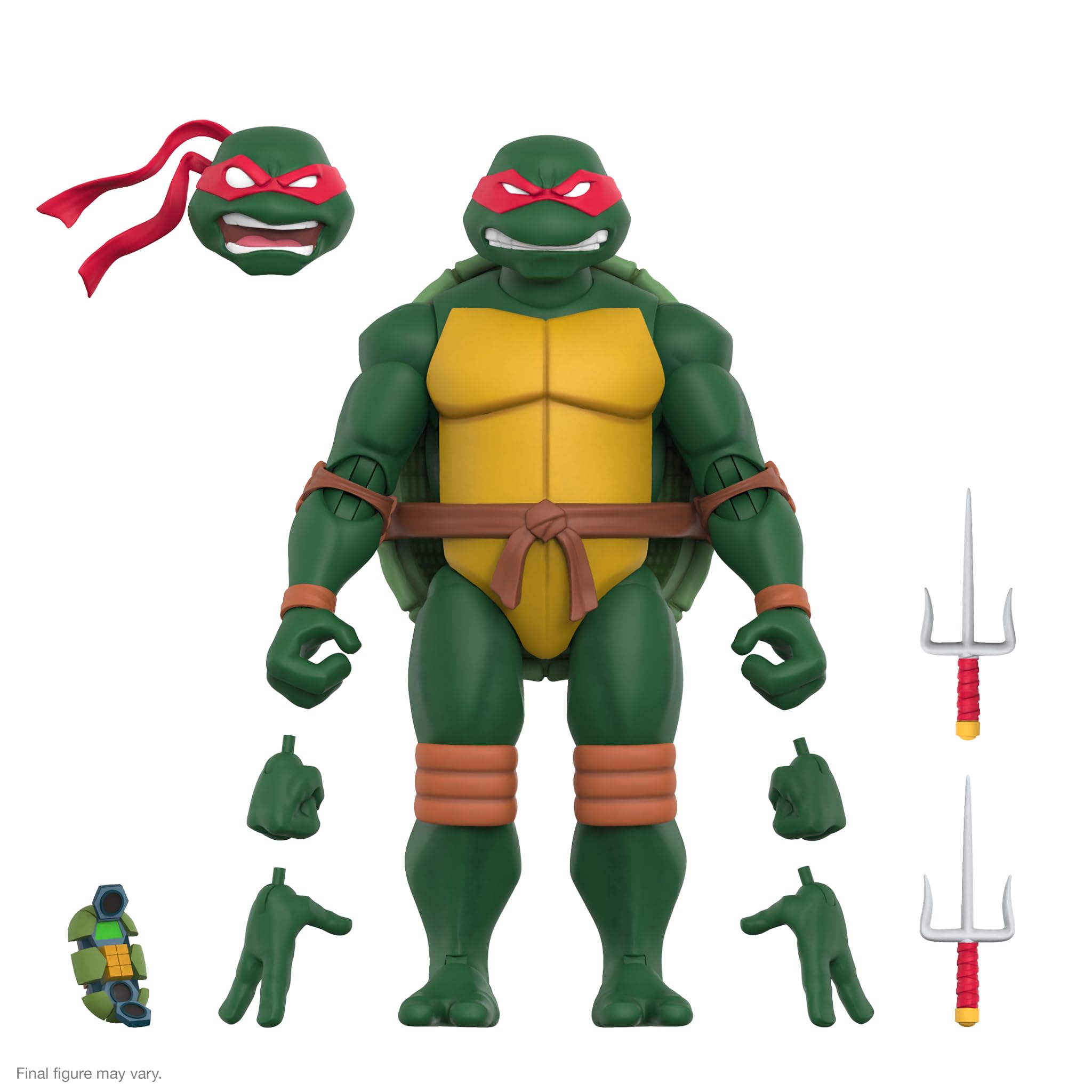 Photo 1 of Super7 ULTIMATES! Teenage Mutant Ninja Turtles Raphael - 7" TMNT Action Figure with Accessories Classic Cartoon Collectibles and Retro Toys