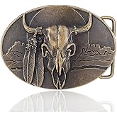 HUABOLA CALYN Western Rodeo Horse Belt Buckle Engraved Celt Pattern cowboy buckles for men and women
