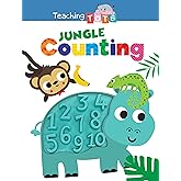 Jungle Counting - Silicone Touch and Feel Board Book - Sensory Board Book (Touch & Feel Sensory Board Books for Baby & Toddler Time)