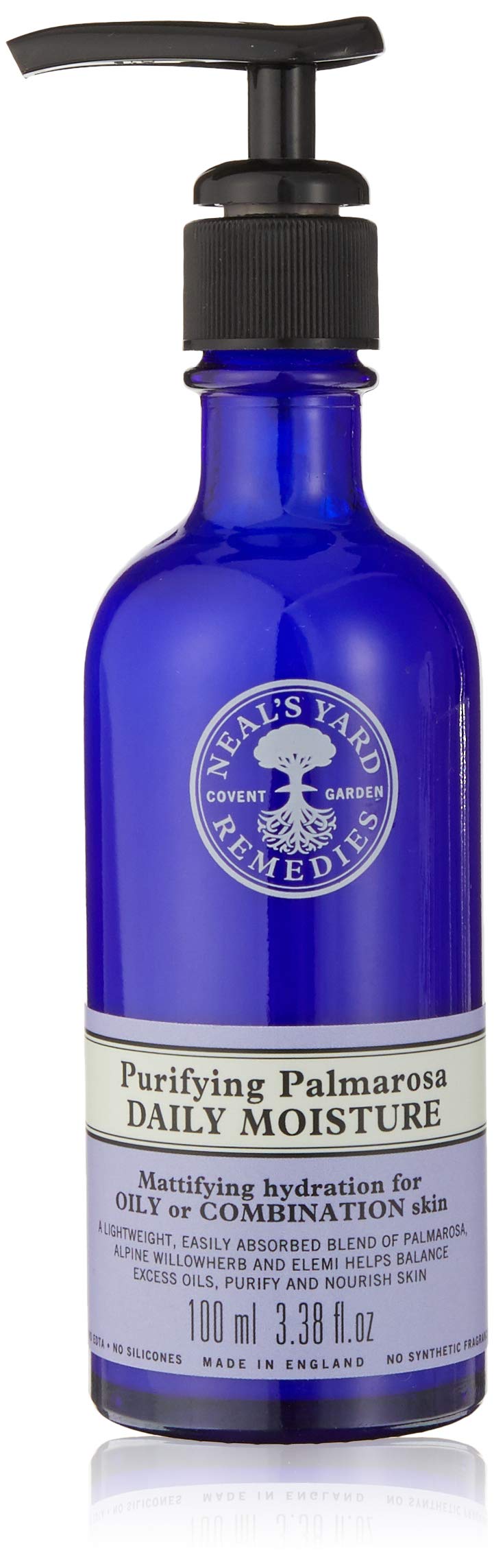 Neal's Yard Remedies | Vegan | Palmarosa Purifying Daily Moisture | Minimises the Appearance of Pores And Hydrates Skin | 100ml