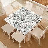 indabyo 20pcs Vintage Victorian Tile Stickers 15x15 cm Moroccan Grey Beige view 7