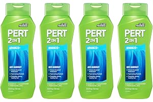 Pert Plus 2 in 1 Shampoo + Conditioner Dandruff Control 25.40 oz (Pack of 4)