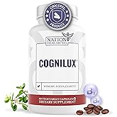 NATION HEALTH MD Cognilux - Brain Supplements for Memory and Focus - Nootropic Focus Supplement with Niacin, Vitamin B6, GABA and More - Memory Supplement for Brain, Brain Health