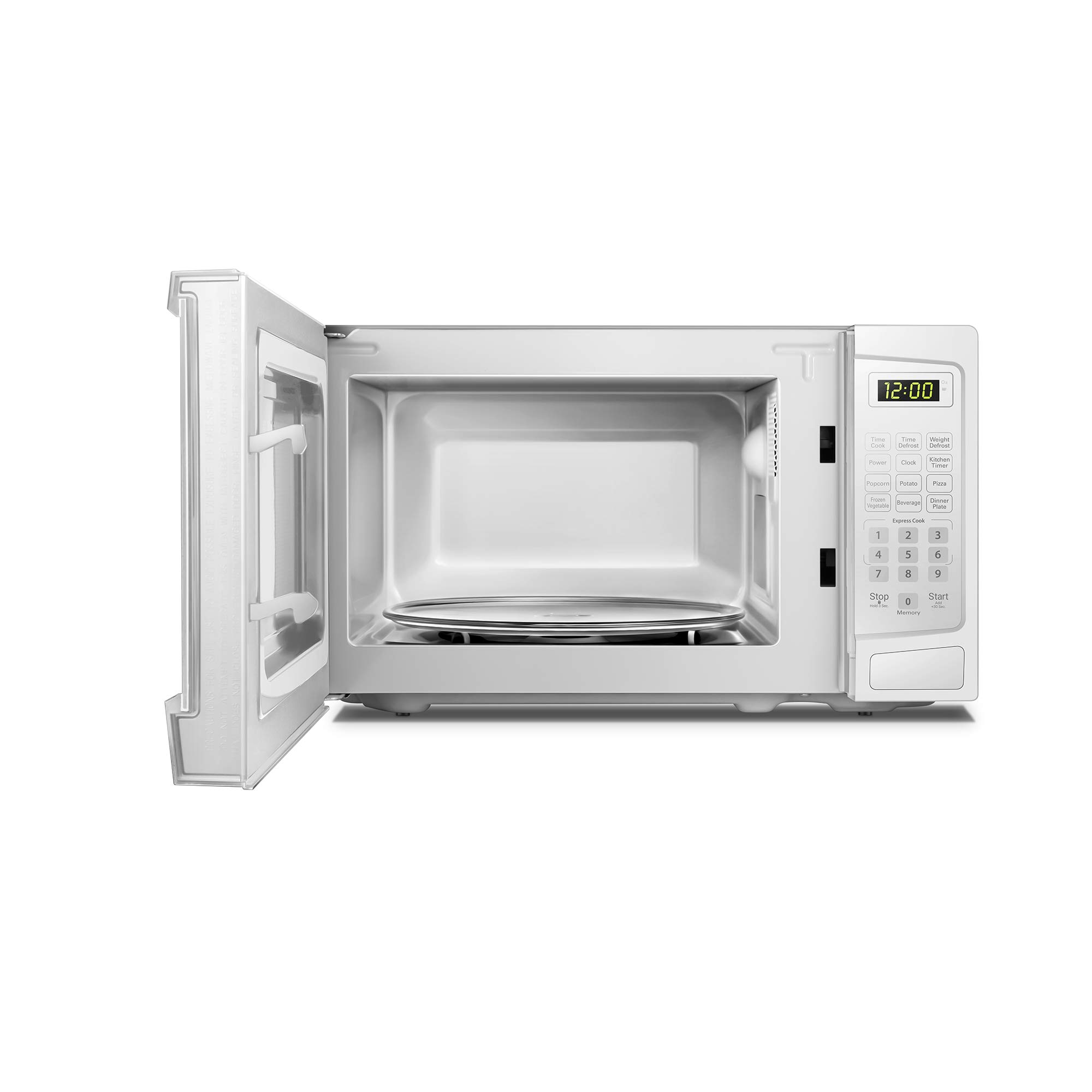 Danby DBMW1120BWW 1.1 Cu.Ft. Countertop Microwave In White - 1000 Watts, Family Size Microwave With Push Button Door