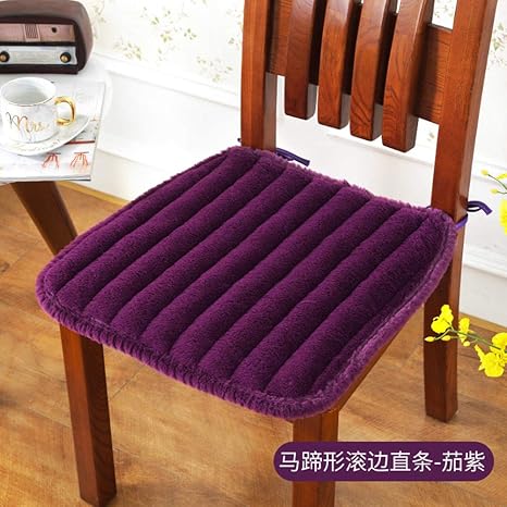 Amazon Co Jp 厚いのダイニング椅子クッションぬいぐるみ 冬ネクタイ平方チェアパッド付きホーム スツール クッション カバーのコンピューター椅子座布団 L ホーム キッチン