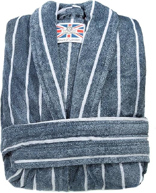 Bown of London Men's British Bathrobe The Threadneedle at Amazon Men