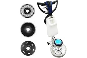 INTSUPERMAI Floor Scrubber Buffer 18" Commercial Floor Polisher Heavy Duty Single Pad Tile Scrubber Industrial Floor Polisher Buffer Machine 175rpm/min 110V