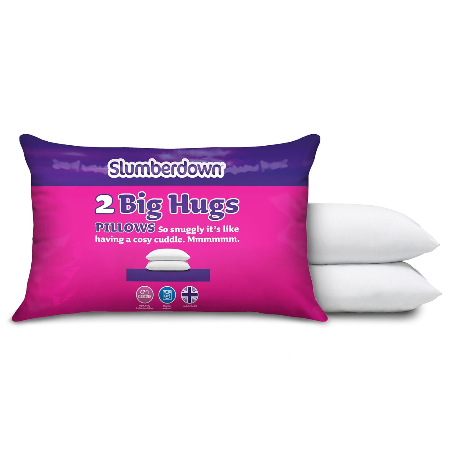 Slumberdown Bouncy Pillows x 2, White eBay