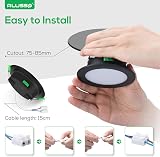 ALUSSO 5W LED Downlight 350LM Dimmable 3000K-6500K Ultra Slim 30mm 6 Pack view 6
