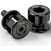 RENO SP1-M8 Aluminum Motorcycle Swingarm Spools Slider PRO, Universal 8MM Compatible with GSXR600 GSXR750 GSXR1000 GSX1300R GSX750F CBR1000RR CBR600RR (Black, 2 Pcs)