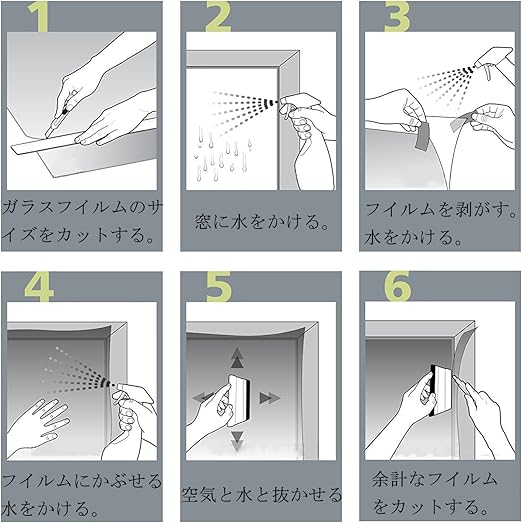 Amazon Loobani 窓断熱シート ガラスフィルム 紫外線 赤外線 カット 目隠し 飛散防止 シルバー 日本語取り説付き 60cm 0cm 2枚 Loobani 窓用フィルム 通販