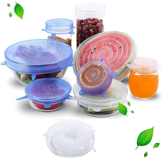 Buy FASHION POINT 7PR ® Microwave Safe Silicone Stretch Lids Reusable
