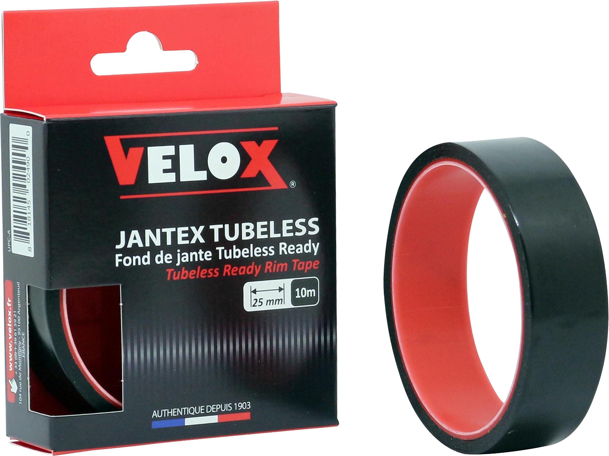Velox Jantex Tubeless Rim Tape, Black, 25mm x 10 meters — image 1