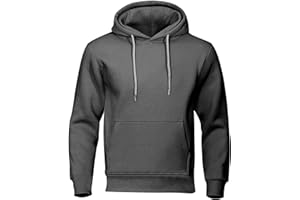 Mens Hoodies Lightweight Fashion Fleece Lined Hooded Sweatshirt