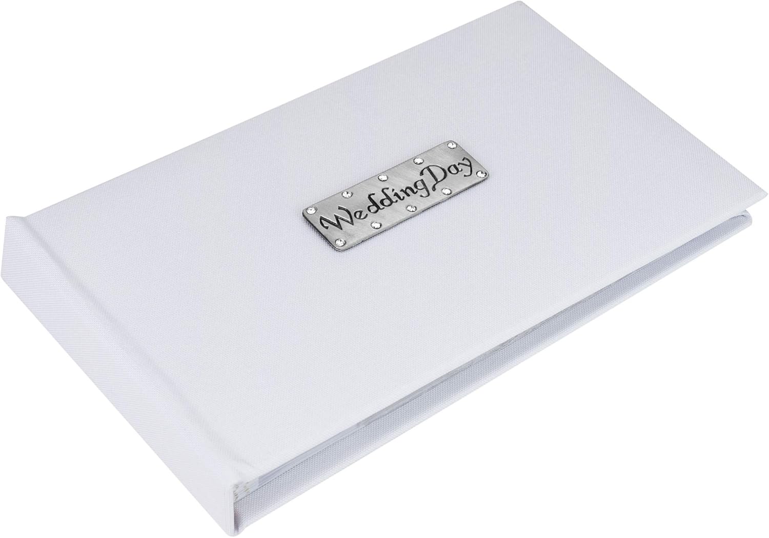 Metal Planet Ltd Wedding Day Pocket Sized Photo Album Gift - White, 21cm x 12.5cm x 2cm