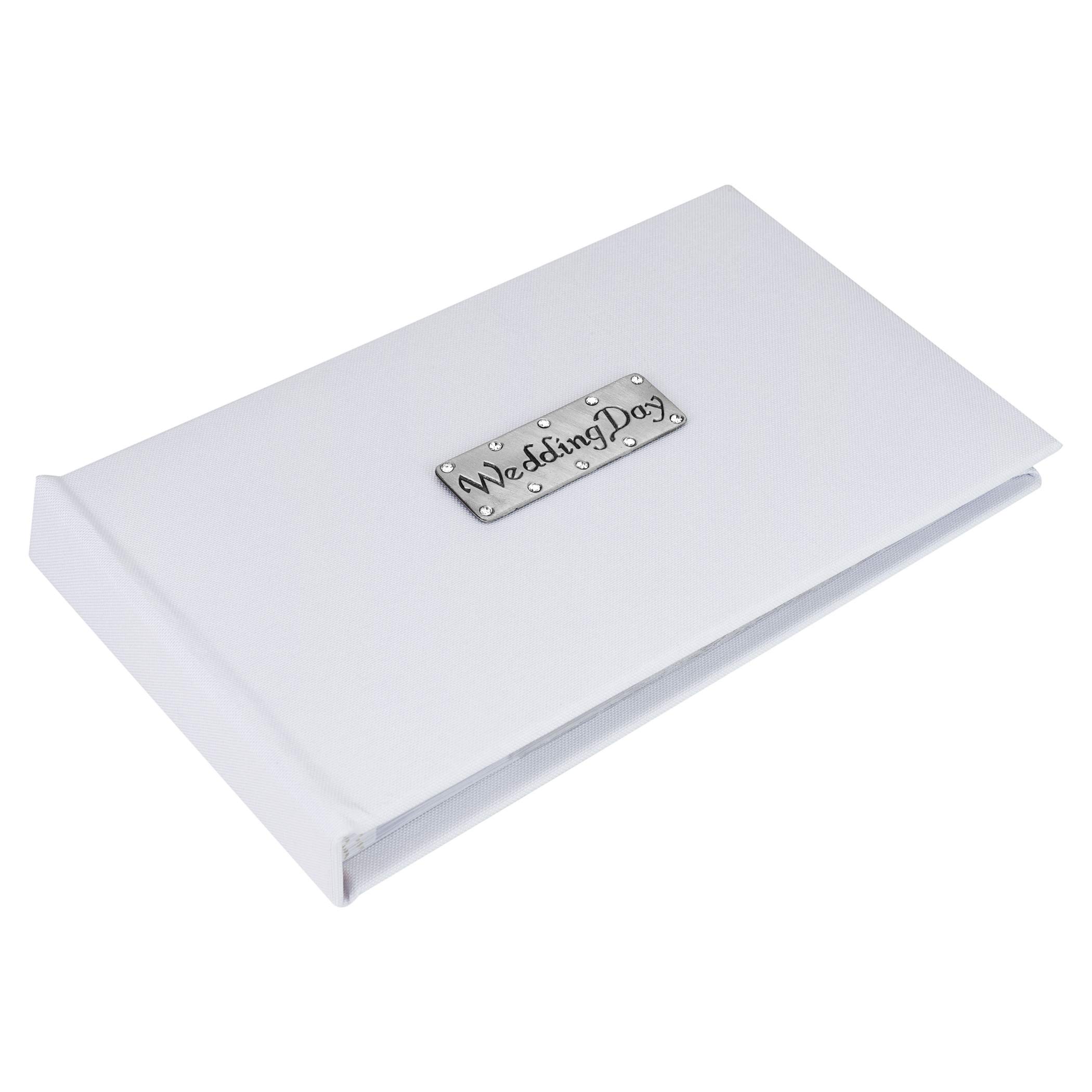 Metal Planet Ltd Wedding Day Pocket Sized Photo Album Gift - White