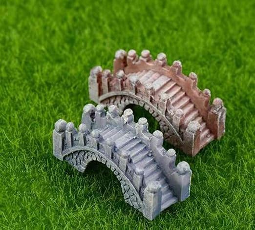 P S Retail Stone Bridge Mini Resin Crafts Fairy Garden Miniatures ( 4 pcs Set)