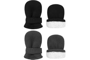 Sarfel Baby Mittens Toddler Gloves Kids Winter Gloves Baby Girl Boy Winter Mittens Infant Mittens 2 Pair Pack