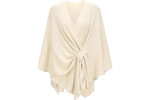 Spicy Sandia Shawl Wraps for Women Knit Poncho Travel Scarf Elegant Ruana Cape Sweater for Fall Winter