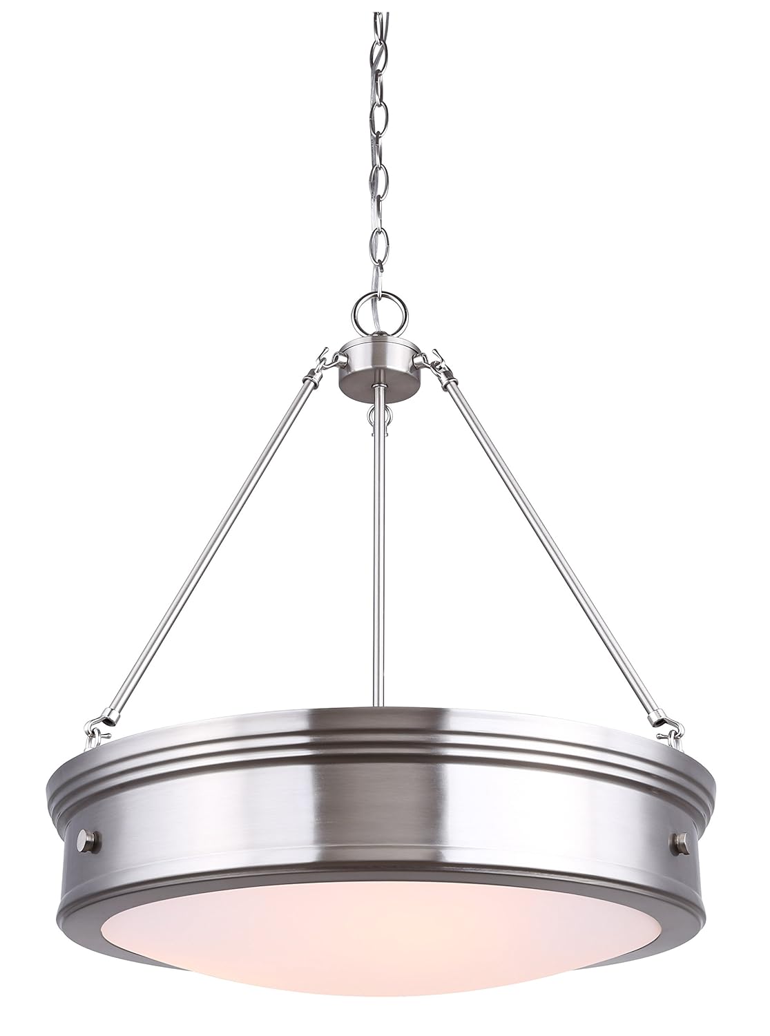 Best Brushed Nickel Chandelier Lighting, 20-24 Inches Wide