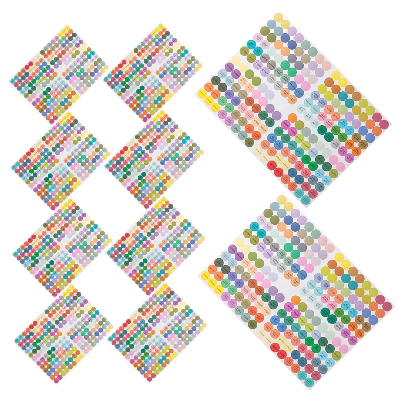 minkissy Circle Stickers 10 Sheets Essential Oils Labels Bottle Cap Stickers Lid Stickers for Rollerballs Bottles and Organizing Labels Stickers Cap Stickers for Essential Oil Bottle Jar Labels