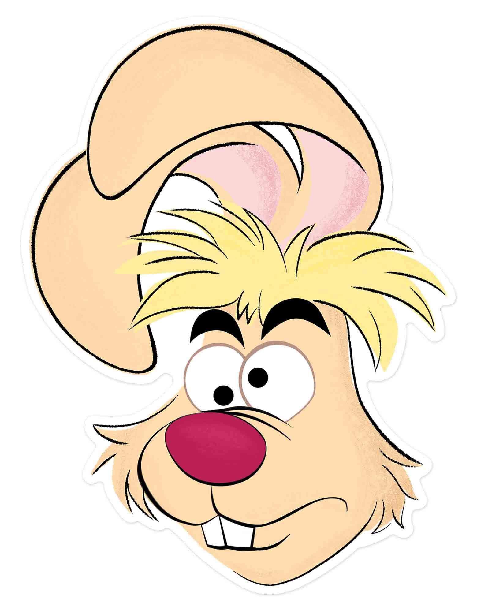 STAR CUTOUTS Ltd March Hare Single Face Mask - Alice in Wonderland Single Face Mask For the Birthdays, Fans & Parties Great Talking Point multicolour,SM374