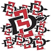 Desert Cactus San Diego State University Sticker SDSU Aztecs Sticker Vinyl Decals Laptop Water Bottle Car Scrapbook T3 (Type 3-1)