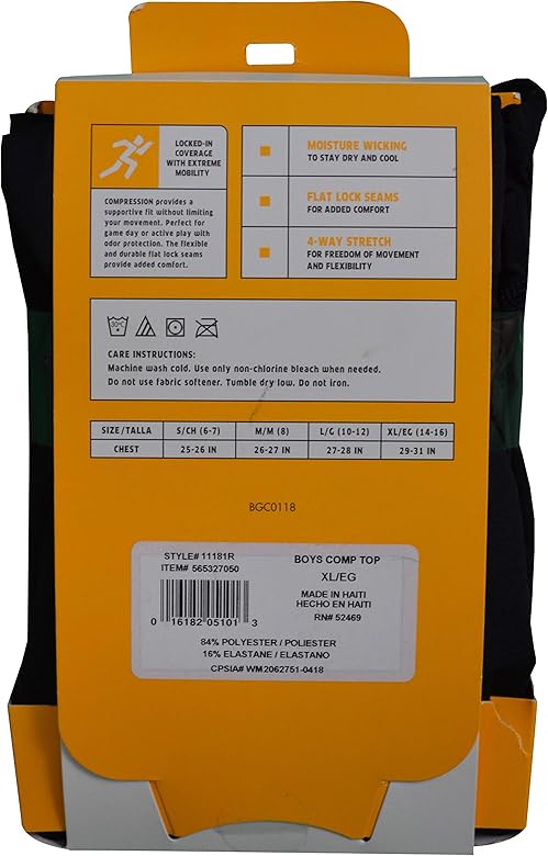 russell boys compression pants