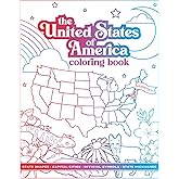 United States of America Coloring Book: 50 States including state shape, capital city, nickname and state symbols (Travel and Geography Coloring & Activity Books)