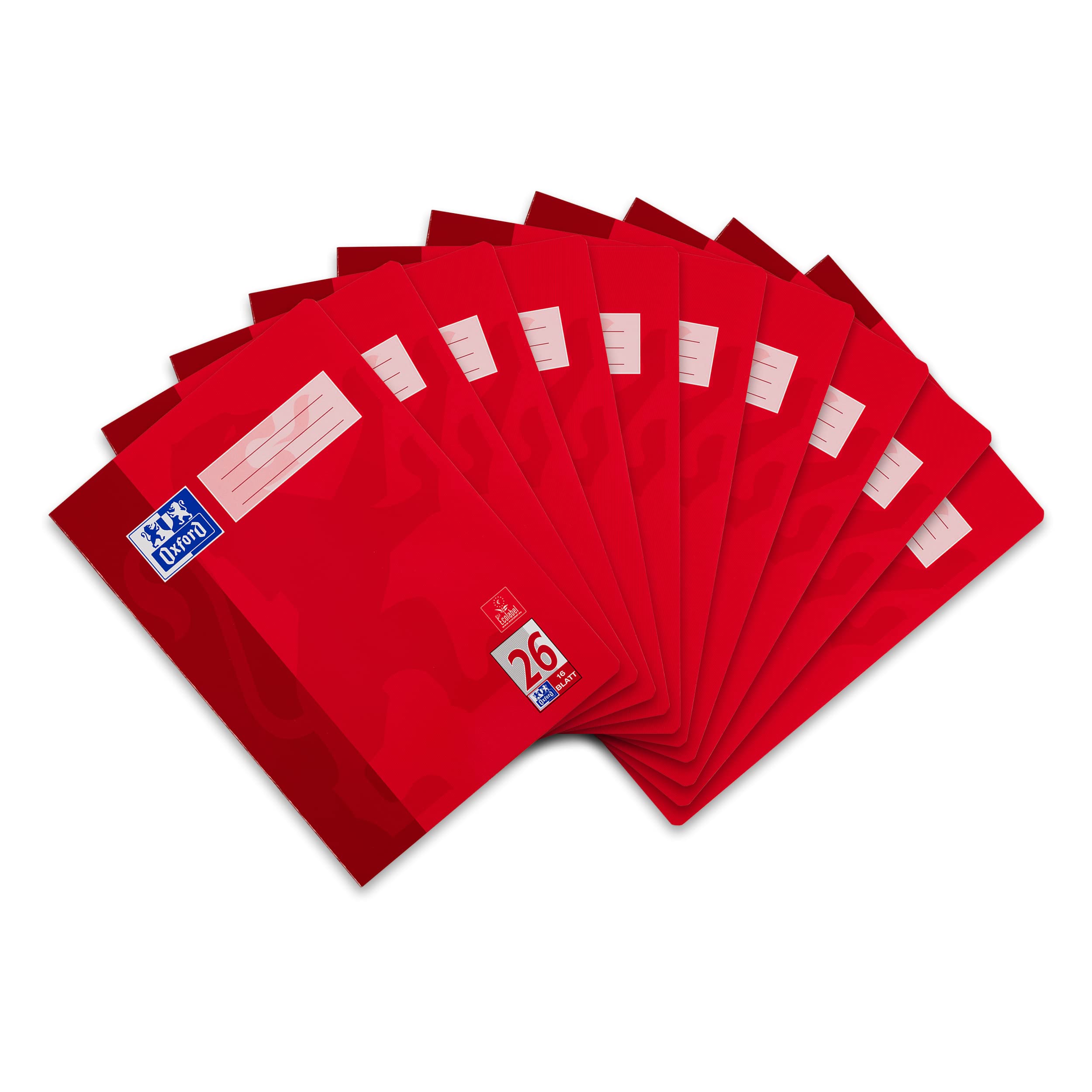 Oxford Exercise Book A4 16 Sheets Line Style 26 Squared Pack of 10