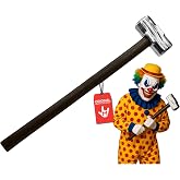 Nicky Bigs Novelties Sledgehammer Prop, 24in Evil Clown Costume | Multicolor Sledgehammer Prop, Oversized Mallet Head, Durable &amp; Lightweight, One Size Fits Most, Perfect Halloween Accessory