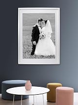 YiPinYin White 50x70cm Picture Frames Set of 3 with Mounts 40x60cm view 2